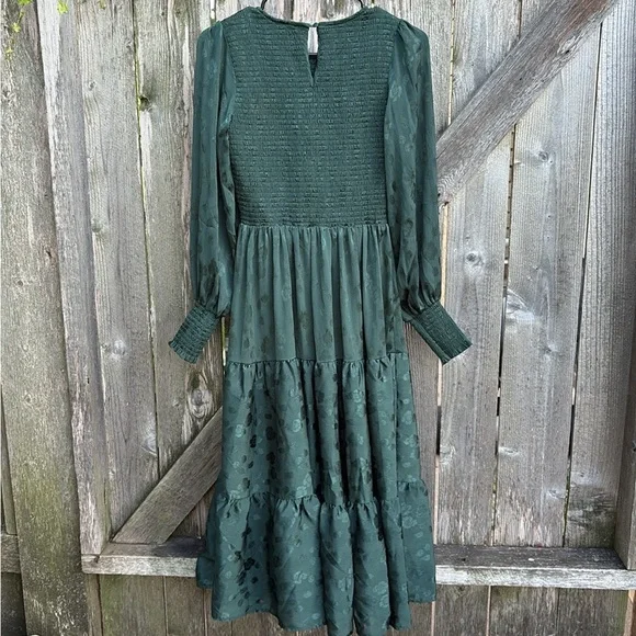 Baltic Born Dark Green Long Sleeve Dress - Picture 13 of 14